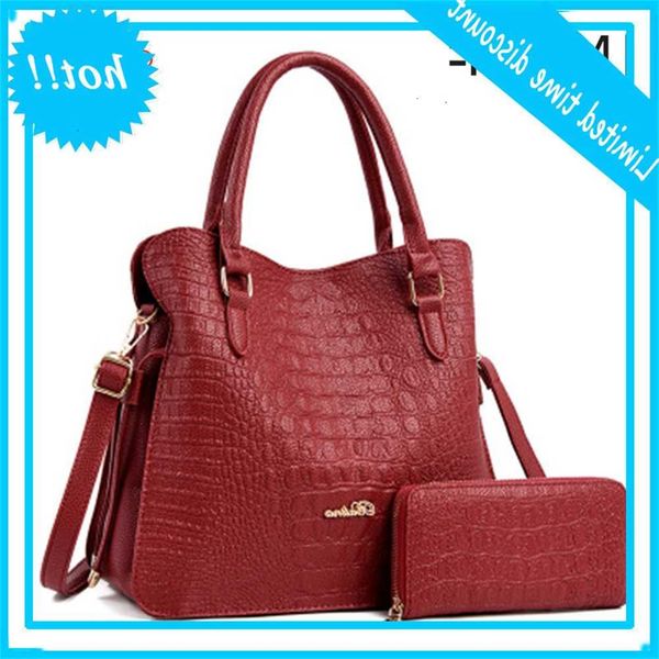 3-pcs new fashion mother's task leather handbags crocodile pattern shoulder bags luxury women's tasks travel
3-pcs new fashion mother's task leather handbags crocodile pattern shoulder bags luxury women's tasks travel