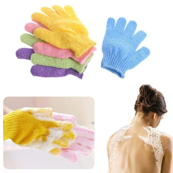 double side bathing gloves exfoliating wash skin spa body scrubber glove spa massage five fingers
double side bathing gloves exfoliating wash skin spa body scrubber glove spa massage five fingers