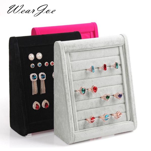creative design ladder shaped jewelry display wood tray set ring earring velvet display storage show flat rack holder organizer, Pink;blue
creative design ladder shaped jewelry display wood tray set ring earring velvet display storage show flat rack holder organizer, Pink;blue