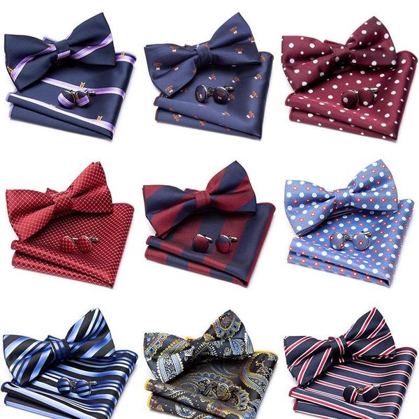 men bow tie cravat cufflinks set stripe business necktie fashion ties for mens party man gift wedding shirt accessorie qylmmx, Black;gray
men bow tie cravat cufflinks set stripe business necktie fashion ties for mens party man gift wedding shirt accessorie qylmmx, Black;gray