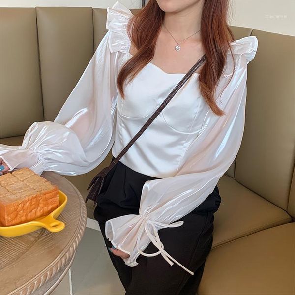 square collar solid chiffon fashion brand clothes vintage spring fall shirts women's clothing bf blouses ladies ruffles, White
square collar solid chiffon fashion brand clothes vintage spring fall shirts women's clothing bf blouses ladies ruffles, White