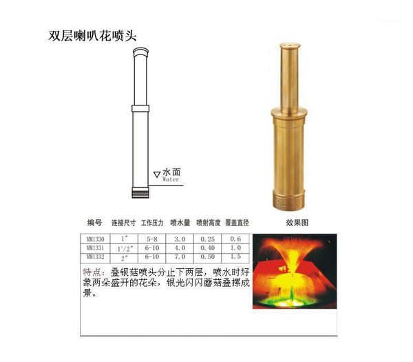 watering equipments dn25 dn40 dn50 copper double nozzle horn morning glory pool landscape garden rockery fountain1
watering equipments dn25 dn40 dn50 copper double nozzle horn morning glory pool landscape garden rockery fountain1