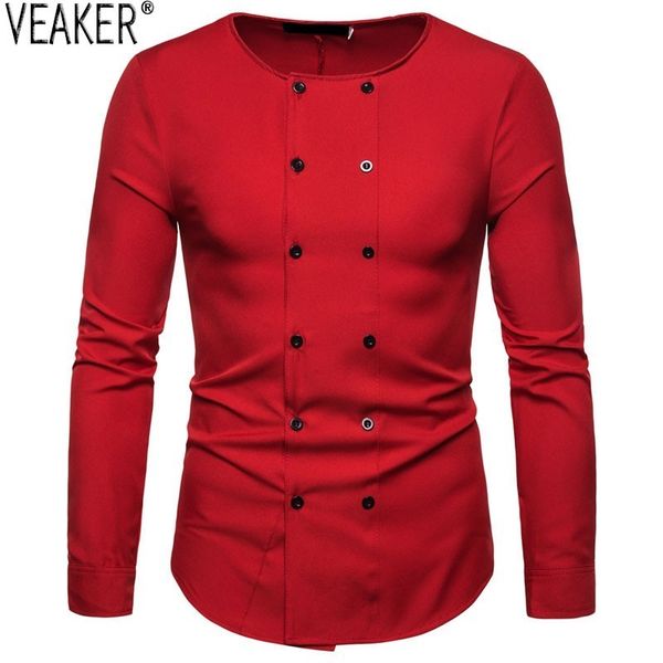 new men's solid color shirt men long sleeve slim fit casual shirts male double breasted business shirt 2xl, White;black
new men's solid color shirt men long sleeve slim fit casual shirts male double breasted business shirt 2xl, White;black