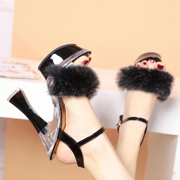 2019 fur woman sandals square heel open toe high heels 14cm platform sandals shoes woman gladiator party dress women shoes red #pv5e, Black
2019 fur woman sandals square heel open toe high heels 14cm platform sandals shoes woman gladiator party dress women shoes red #pv5e, Black