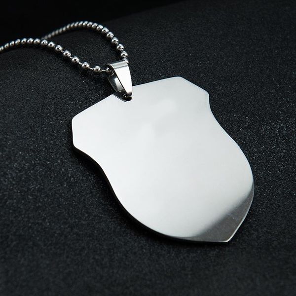 pendant necklaces 10pcs/lot blank shield shape stainless steel polish tags men women with beads chain for diy engraved keychains, Silver
pendant necklaces 10pcs/lot blank shield shape stainless steel polish tags men women with beads chain for diy engraved keychains, Silver