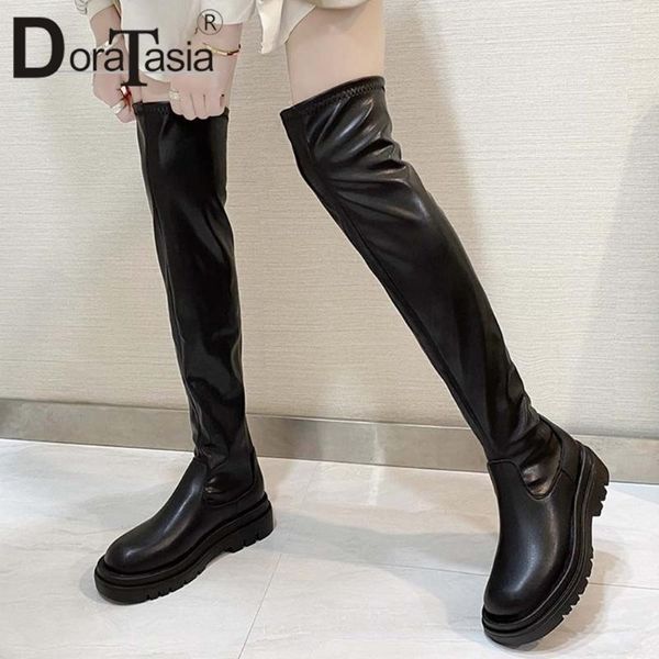 boots doratasia brand female chunky heels 2021 fashion platform cool street thigh high women comfy slip on shoes woman, Black
boots doratasia brand female chunky heels 2021 fashion platform cool street thigh high women comfy slip on shoes woman, Black