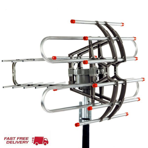 150 miles hdtv outdoor amplified antenna dual frequency open antenna 36db rotor remote 360degree rotation uhf/vhf/fm
150 miles hdtv outdoor amplified antenna dual frequency open antenna 36db rotor remote 360degree rotation uhf/vhf/fm