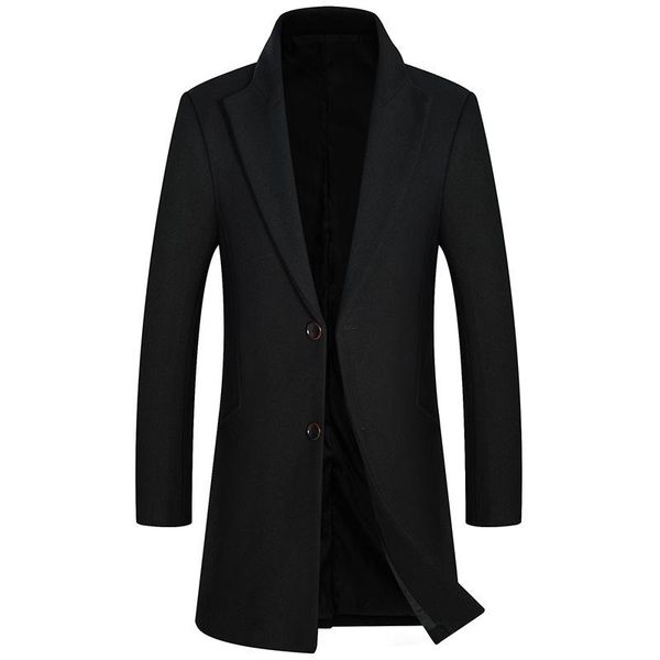 men's wool & blends arrival fashion autumn winter woolen coat thickened men long overcoat casual single breasted plus size m l 2xl 3, Black
men's wool & blends arrival fashion autumn winter woolen coat thickened men long overcoat casual single breasted plus size m l 2xl 3, Black