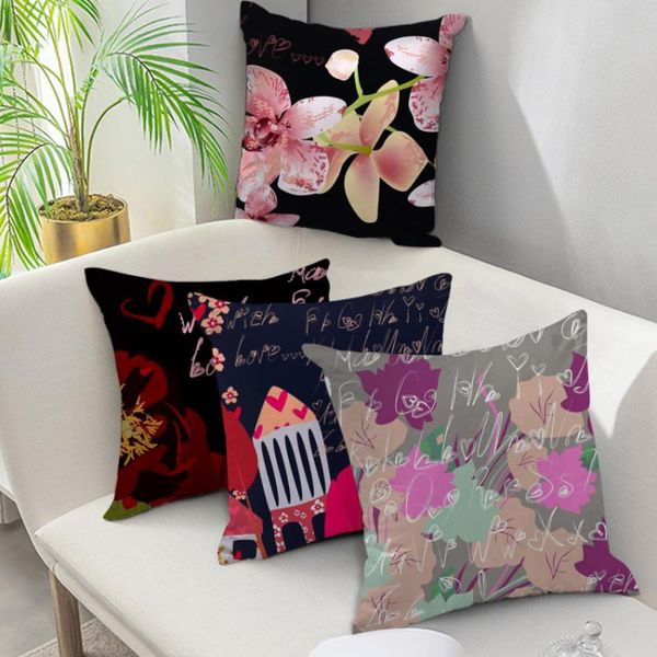 cushion/decorative pillow fuwatacchi pillowcases valentine's day flower castle print throw pillows wedding home decor for bed sofa car 
cushion/decorative pillow fuwatacchi pillowcases valentine's day flower castle print throw pillows wedding home decor for bed sofa car