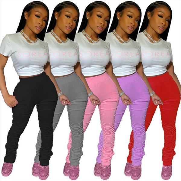 elastic stacked sweatpants women fashion joggers plus size high waisted bodycon ruched pants fitness leggings bottoms, Black;white
elastic stacked sweatpants women fashion joggers plus size high waisted bodycon ruched pants fitness leggings bottoms, Black;white