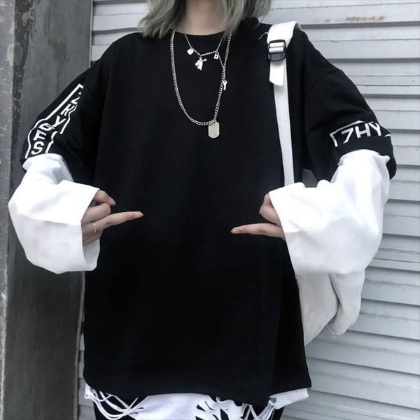 women letter print t shirt streetwear long sleeve spring autumn female t shirt casual tee casual black high street tees, White
women letter print t shirt streetwear long sleeve spring autumn female t shirt casual tee casual black high street tees, White