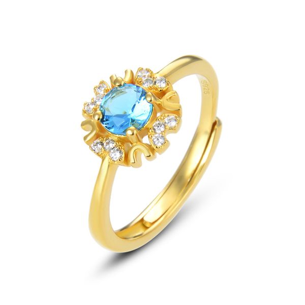 vintage fashion s925 sterling silver diamond crystal golden open ring ring, Golden;silver
vintage fashion s925 sterling silver diamond crystal golden open ring ring, Golden;silver