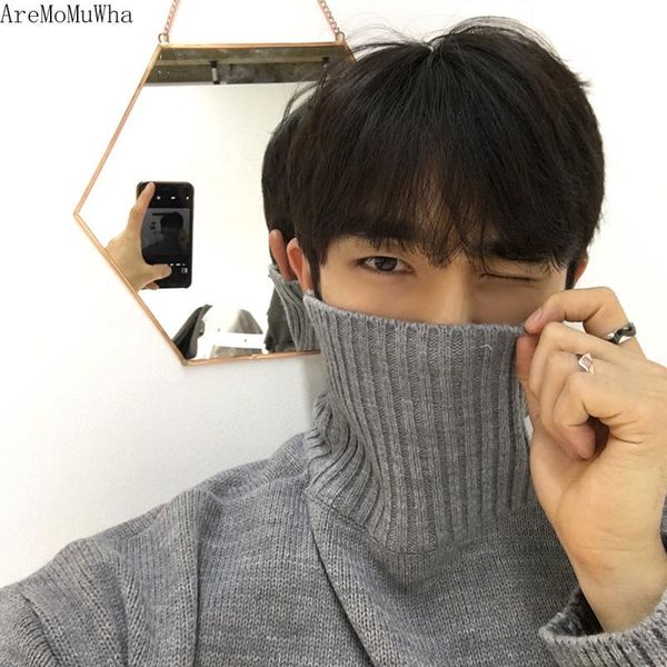 men's sweaters turtleneck sweater men thickening student winter loose bottoming korean trend harajuku knitted, White;black
men's sweaters turtleneck sweater men thickening student winter loose bottoming korean trend harajuku knitted, White;black