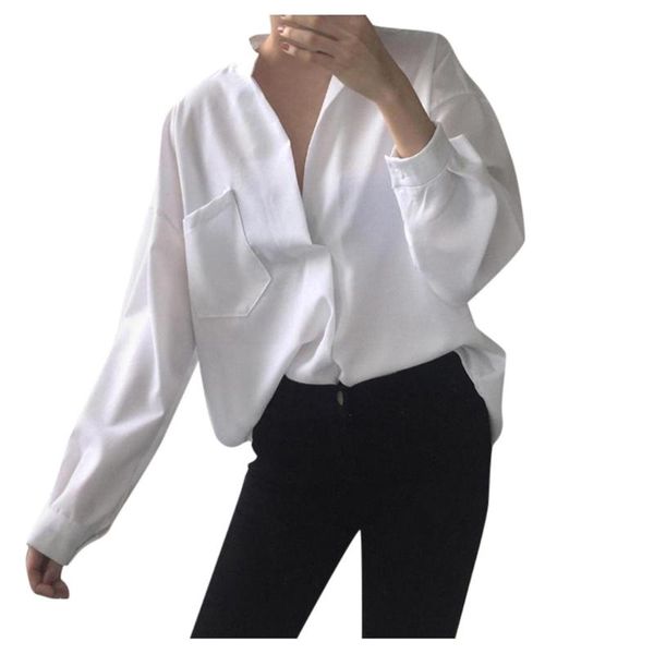 blouses shirts for women v-neck temperament pure colour long sleeve causal shirt blouse summer spring wear for girls simple new, White
blouses shirts for women v-neck temperament pure colour long sleeve causal shirt blouse summer spring wear for girls simple new, White