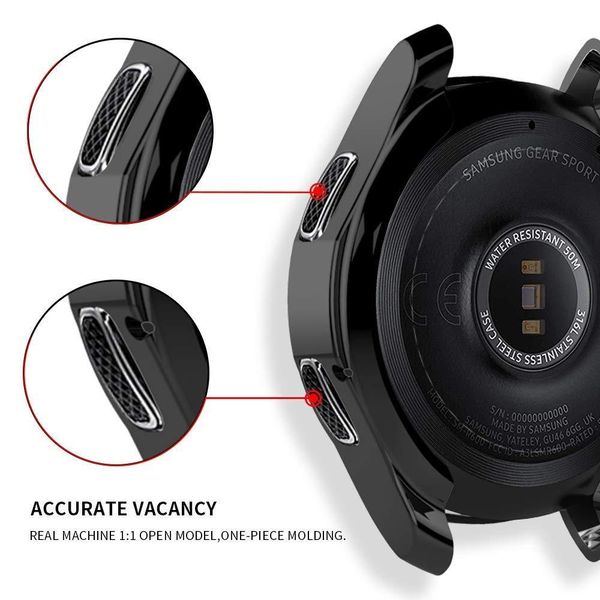 case for samsung galaxy watch 46mm/42mm strap tpu plated screen protector cover bumper s 3 42/46 mm gear s3 frontier band bbyihx, Black;brown
case for samsung galaxy watch 46mm/42mm strap tpu plated screen protector cover bumper s 3 42/46 mm gear s3 frontier band bbyihx, Black;brown