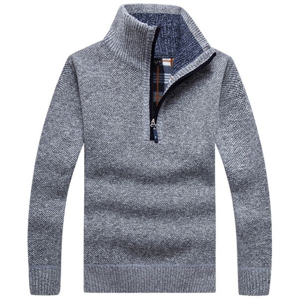 men's thick knitted pullovers autumn solid long sleeve turtleneck sweaters half zip warm fleece winter comfy coat male 201214, White;black
men's thick knitted pullovers autumn solid long sleeve turtleneck sweaters half zip warm fleece winter comfy coat male 201214, White;black