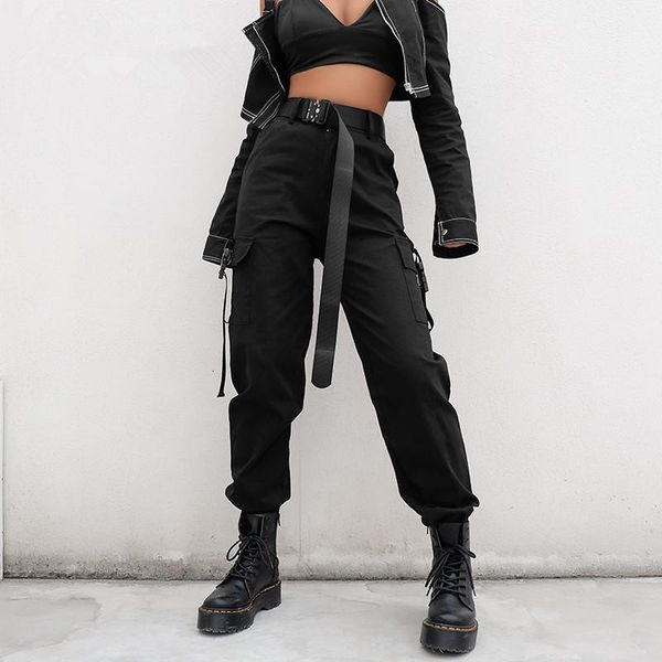 newdiscvry streetwear cargo pants women casual joggers black high waist loose female trousers korean style ladies pants capri, Black;white
newdiscvry streetwear cargo pants women casual joggers black high waist loose female trousers korean style ladies pants capri, Black;white