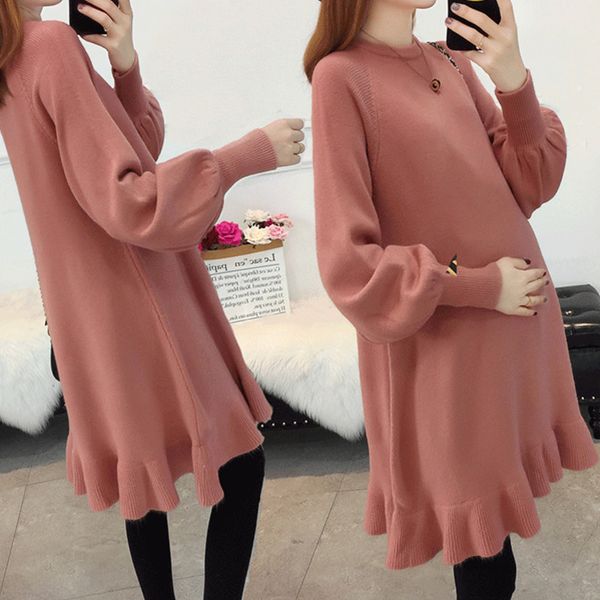 pregnant women autumn and winter suit fashion sweater cardigan loose dress, air knitted bottomed shirt thickening tide, White
pregnant women autumn and winter suit fashion sweater cardigan loose dress, air knitted bottomed shirt thickening tide, White