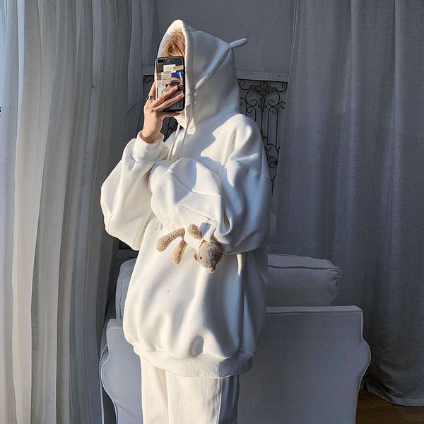 2021 new privathinker men's bear hoodies winter new woman fashion hooded sweatshirts korean streetwear thicken clothing 0oc9, Black
2021 new privathinker men's bear hoodies winter new woman fashion hooded sweatshirts korean streetwear thicken clothing 0oc9, Black