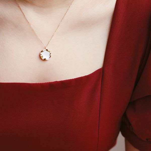 necklace white shell fritillary girl round star wave necklace clavicle chain jewelry, Silver
necklace white shell fritillary girl round star wave necklace clavicle chain jewelry, Silver