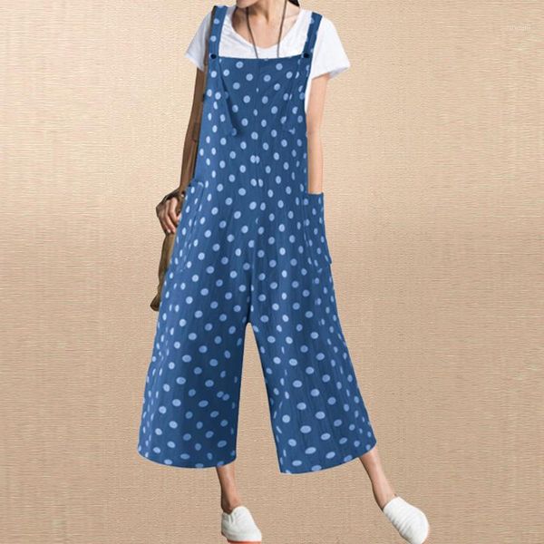 l 5xl 2020 summer polka dot rompers zanzea vintage sleeveless wide leg overalls women strappy cotton long jumpsuits playsuits1, Black;white
l 5xl 2020 summer polka dot rompers zanzea vintage sleeveless wide leg overalls women strappy cotton long jumpsuits playsuits1, Black;white