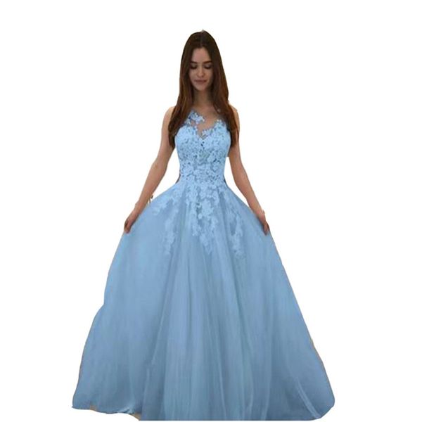 plus size ivory blush pink blue tulle long evening dresses in stock 2021 lace o neck evening party gowns robe de soiree, Black;red
plus size ivory blush pink blue tulle long evening dresses in stock 2021 lace o neck evening party gowns robe de soiree, Black;red