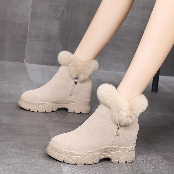 boots 2021 fashion winter snow all-match women's shoes inner increase genuine leather thick bottom casual velvet warm, Black
boots 2021 fashion winter snow all-match women's shoes inner increase genuine leather thick bottom casual velvet warm, Black