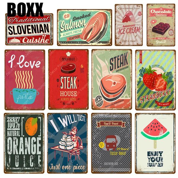 bbq meat steak house decor salmou slovenian pasta metal signs fast food poster pub bar kitchen home wall decoration
bbq meat steak house decor salmou slovenian pasta metal signs fast food poster pub bar kitchen home wall decoration
