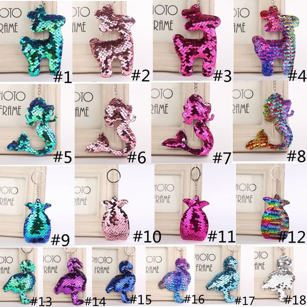sequins keychain glitter pompom mermaid 18styles flamingo ring gifts for llaveros mujer charms car bag pineapple key cha, Silver
sequins keychain glitter pompom mermaid 18styles flamingo ring gifts for llaveros mujer charms car bag pineapple key cha, Silver