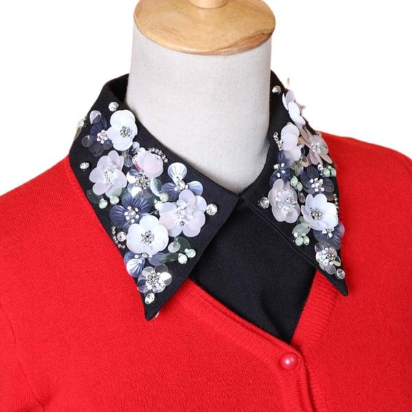 women sequin floral lapel false collar beaded jewelry detachable necklace choker xx9d, Blue;purple
women sequin floral lapel false collar beaded jewelry detachable necklace choker xx9d, Blue;purple