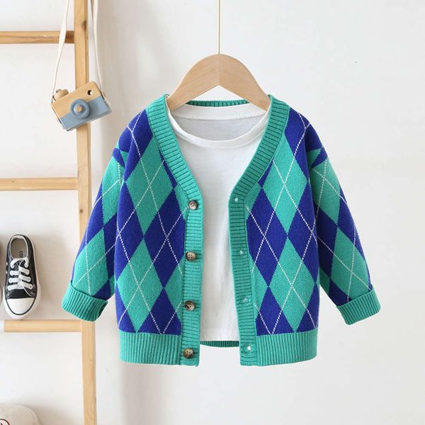 autumn korean wear 2020 new children's sweater, Blue