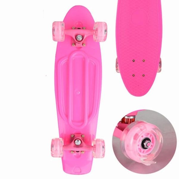 skateboarding plastic four-wheel skateboard banana board fish single warp retro highway brush street flash pu wheel
skateboarding plastic four-wheel skateboard banana board fish single warp retro highway brush street flash pu wheel