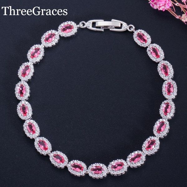 charm bracelets threegraces jewelry sparkling oval cut cubic zirconia with rose red crystal for women holiday gift br059, Golden;silver
charm bracelets threegraces jewelry sparkling oval cut cubic zirconia with rose red crystal for women holiday gift br059, Golden;silver
