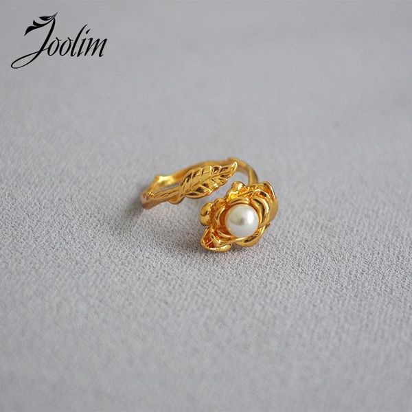 cluster rings joolim high end gold filled resizable flower for women brass simulated pearl ring, Golden;silver
cluster rings joolim high end gold filled resizable flower for women brass simulated pearl ring, Golden;silver