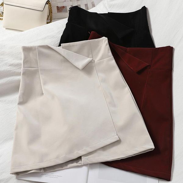asymmetrical pu leather women skirts high waist a-line mini elegant female clothing quality, Black
asymmetrical pu leather women skirts high waist a-line mini elegant female clothing quality, Black