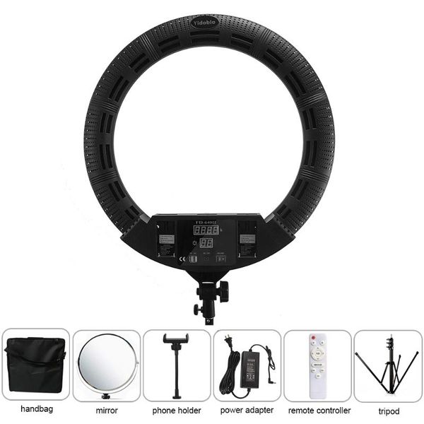 100w Led Ring Lamp Light With Tripod Yidoblo Fd-640ii 22 Inch Bi-color Pgraphy Lighting P Studio Light Usb Support