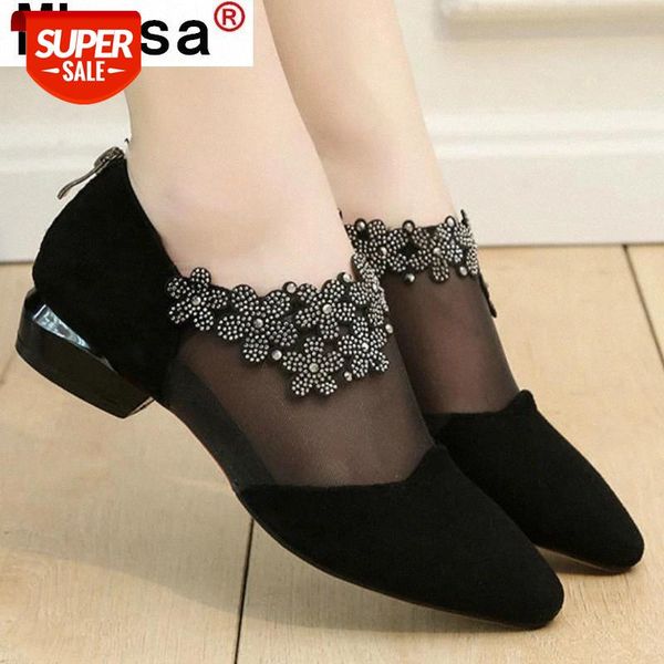 2021 spring zipper women shoes fashion pointed rhinestone flower women shoes casual mesh breathable square heel woman heel #g89n, Black
2021 spring zipper women shoes fashion pointed rhinestone flower women shoes casual mesh breathable square heel woman heel #g89n, Black
