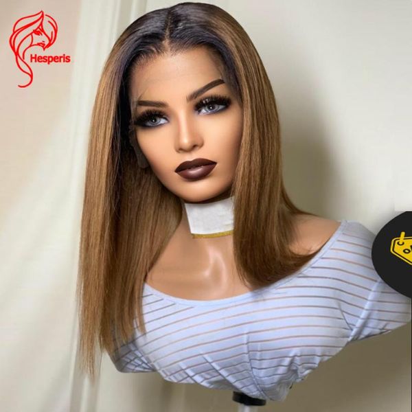 hesperis ombre bob lace front wig with baby hair brazilian remy short bob cut human hair wigs 8-14 inch 150 density lace wigs, Black;brown
hesperis ombre bob lace front wig with baby hair brazilian remy short bob cut human hair wigs 8-14 inch 150 density lace wigs, Black;brown