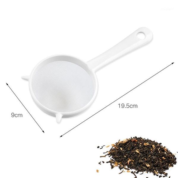 1pc mesh strainer reusable kitchen handheld plastic screen leaf flour sieve colander kitchen accessories cosas de cocina1