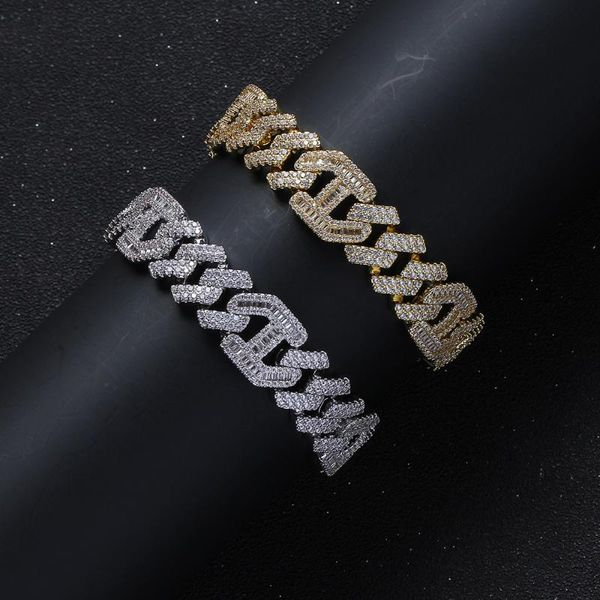 link, chain 15mm iced out zircon bracelet for women men full rhinestone pave hip hop party jewelry, Black
link, chain 15mm iced out zircon bracelet for women men full rhinestone pave hip hop party jewelry, Black