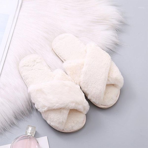 women indoor plush slippers flat shoes 1pair fur cross slippers breathable comfortable home winter shoes warm non-slip1, Black
women indoor plush slippers flat shoes 1pair fur cross slippers breathable comfortable home winter shoes warm non-slip1, Black