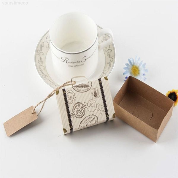 suitcase shaped creative wedding european mini favor cute gift pattern candy box with tag
suitcase shaped creative wedding european mini favor cute gift pattern candy box with tag