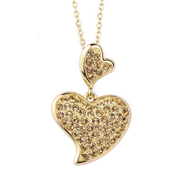 tsy soulmate heart pendant chain necklace for women brown & pink crystal necklaces for women, Silver
tsy soulmate heart pendant chain necklace for women brown & pink crystal necklaces for women, Silver