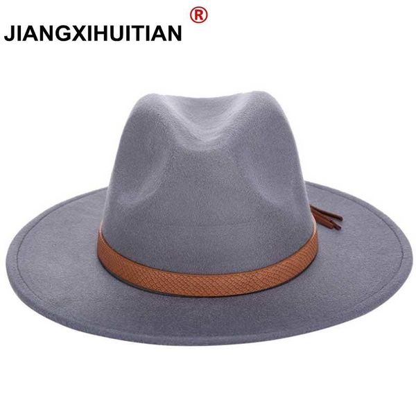 stingy brim hats 2021 autumn winter sun hat women men fedora classical wide felt floppy cloche cap chapeau imitation wool, Blue;gray
stingy brim hats 2021 autumn winter sun hat women men fedora classical wide felt floppy cloche cap chapeau imitation wool, Blue;gray