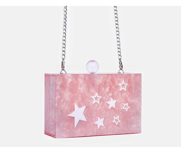 acrylic star evening bag fashion hand shoulder cosmetic trendy female mobile phone chain bags
acrylic star evening bag fashion hand shoulder cosmetic trendy female mobile phone chain bags