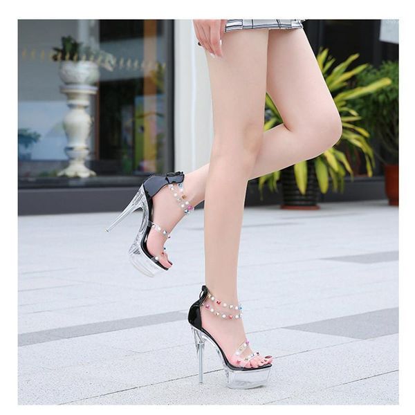 sandals transparent women waterproof platform color diamond high heels stiletto car model etiquette host shoes1, Black
sandals transparent women waterproof platform color diamond high heels stiletto car model etiquette host shoes1, Black