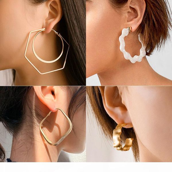 qualitynew simple plain hoop earrings 2020 fashion big circle hoops statement gold color metal earrings for women party female jewelry, Silver;gold
qualitynew simple plain hoop earrings 2020 fashion big circle hoops statement gold color metal earrings for women party female jewelry, Silver;gold