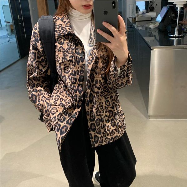 leopard print corduroy shirt women 2020 autumn new style korean loose mid-length design niche shirt top, White
leopard print corduroy shirt women 2020 autumn new style korean loose mid-length design niche shirt top, White