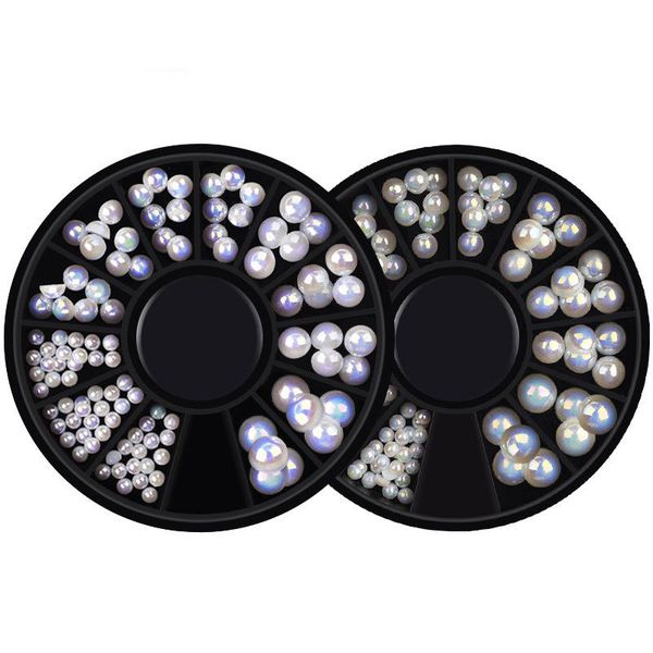 1 plate mixed size wihte semicircle pearl nail glitter nail rhinestones wheel art decorations makeup tools diy, Silver;gold
1 plate mixed size wihte semicircle pearl nail glitter nail rhinestones wheel art decorations makeup tools diy, Silver;gold