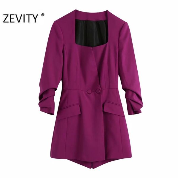 zevity women square collar solid color double layer suits playsuits office ladies conjoined shorts chic business rompers ds4525, Black;white
zevity women square collar solid color double layer suits playsuits office ladies conjoined shorts chic business rompers ds4525, Black;white